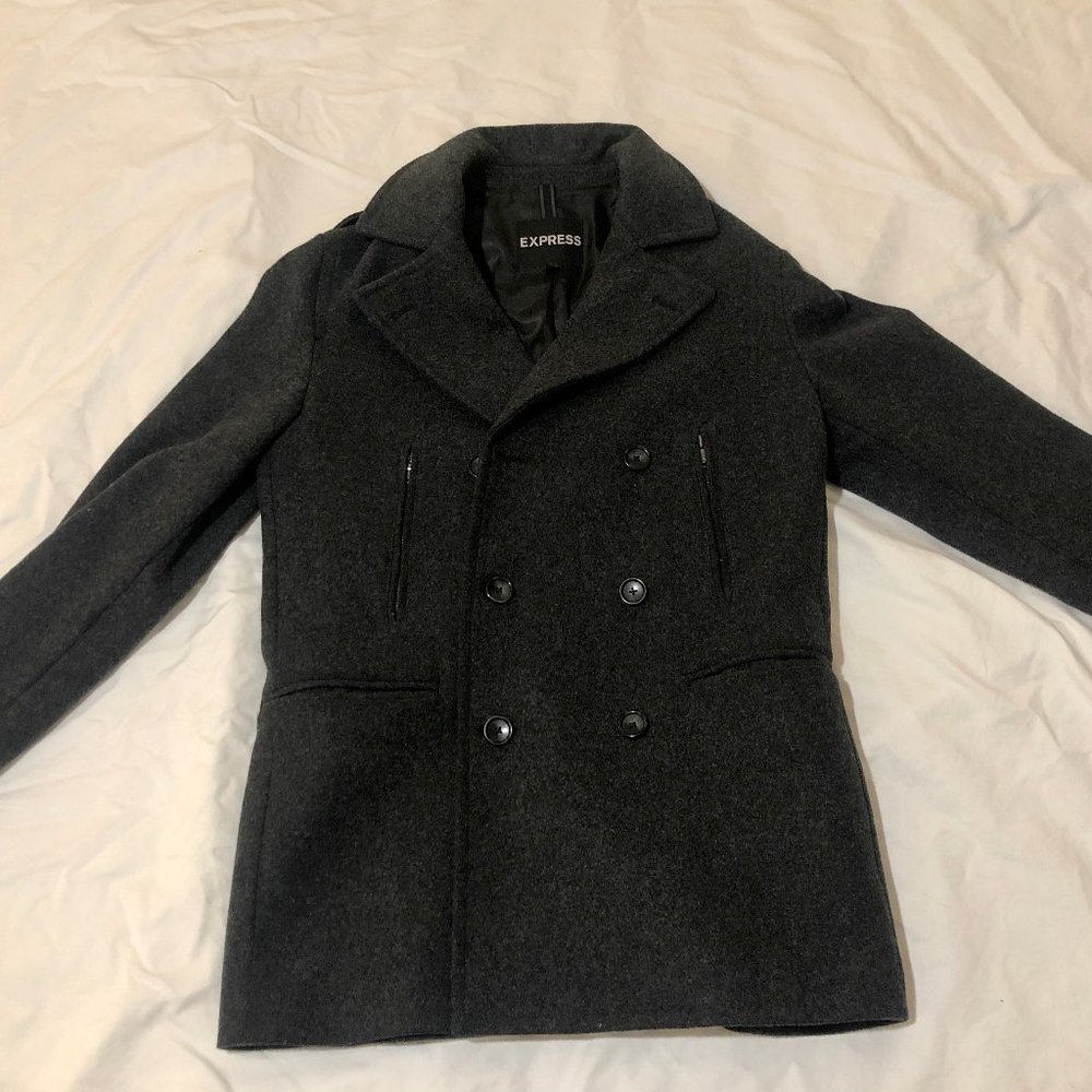 Express Wool Blend Peacoat